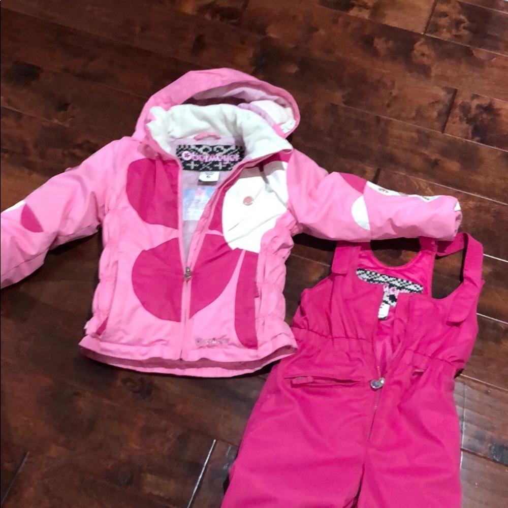 Ski jacket and bib set